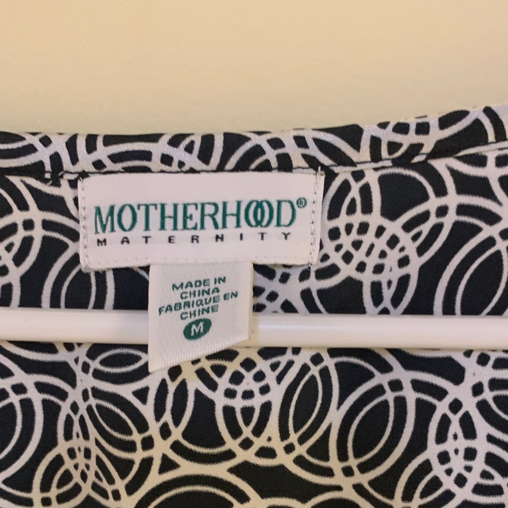 Motherhood Black and White Circle Print Midi Dress - Picture 2 of 4